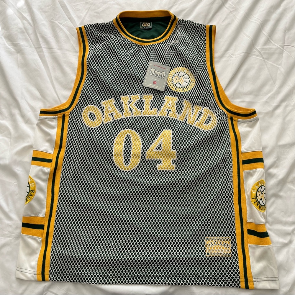 Gigo The Funktion Oakland Embroidered Mesh Basketball Jersey New